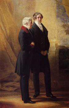弗朗玆 夏維爾 溫特哈特 Arthur Wellesley 1st Duke of Wellington with Sir Robert Peel